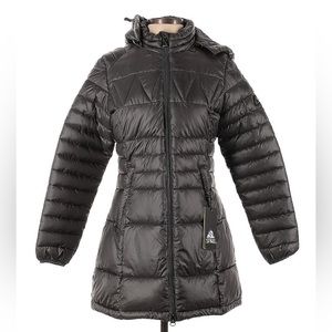 NWT Spire Silhouette Style Style Puffer Jacket Coat Black Size Small